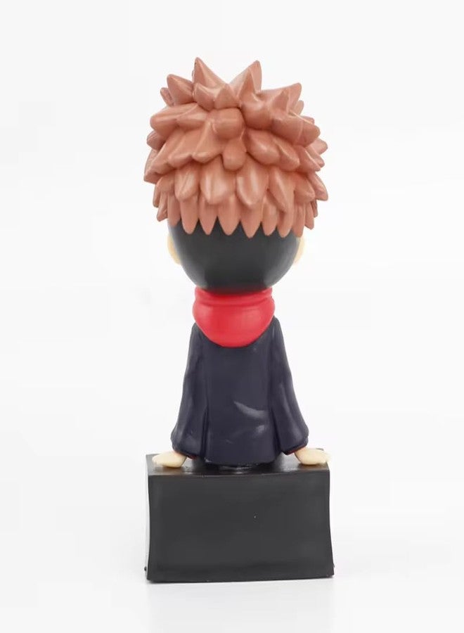 FUNFOB Jujutsu Kaisen Yuji Itadori Action Figure Height -10cm Collectible for Anime Fans Manga Weeb PVC Multicolour (Yuji On Box) - Image 4